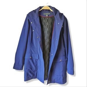 Kristen Blake Hooded Rain Winter Coat Mid-Length women's sz L Jacket in …